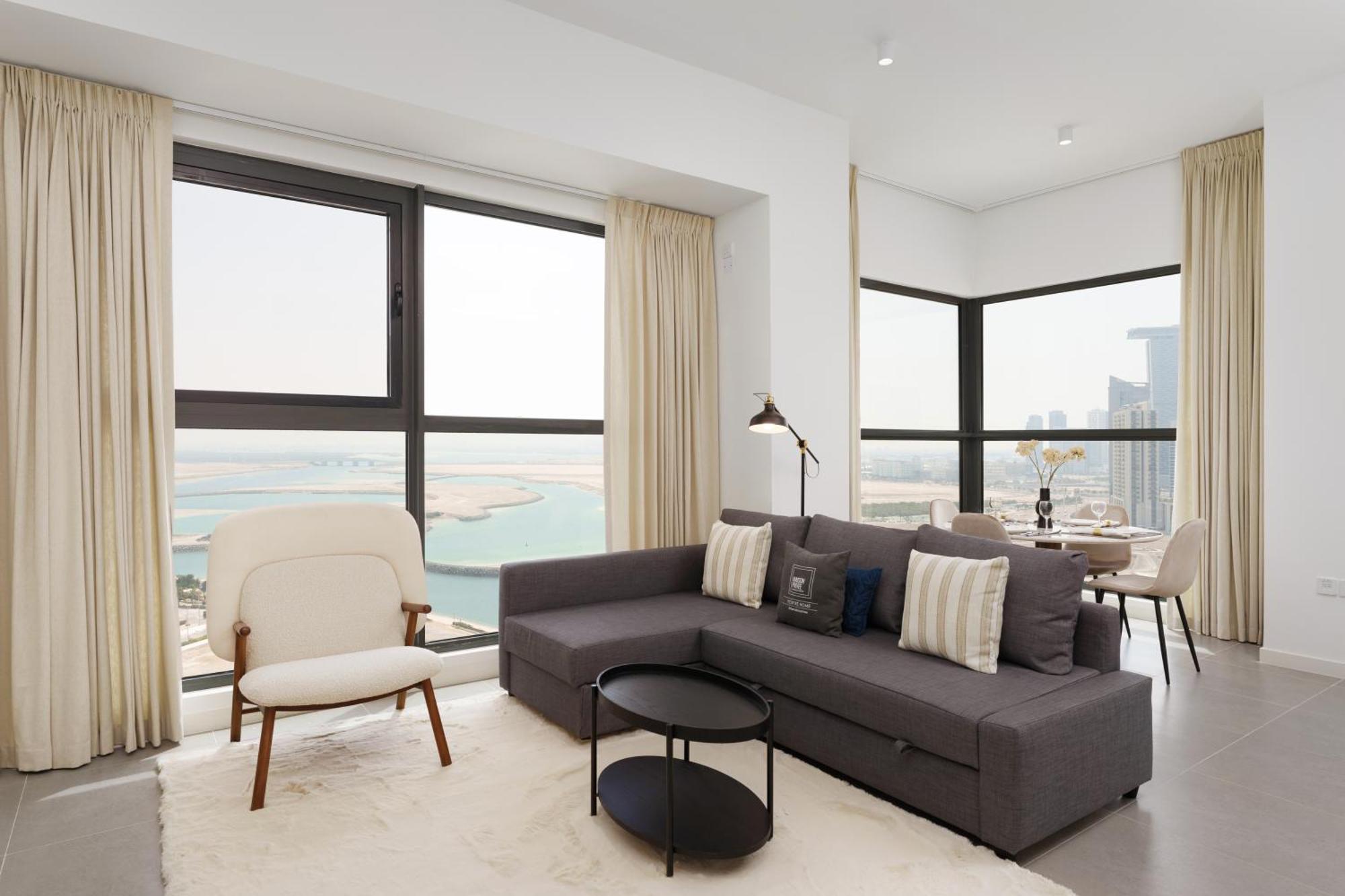 Maison Privee - Modern & Panoramic Sea View Apt On Al Reem Island Apartment Абу Даби Екстериор снимка